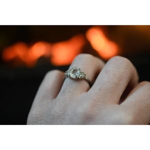 Raw Diamond Engagement Ring, Timeless Wedding Band, Classic Diamond Ring